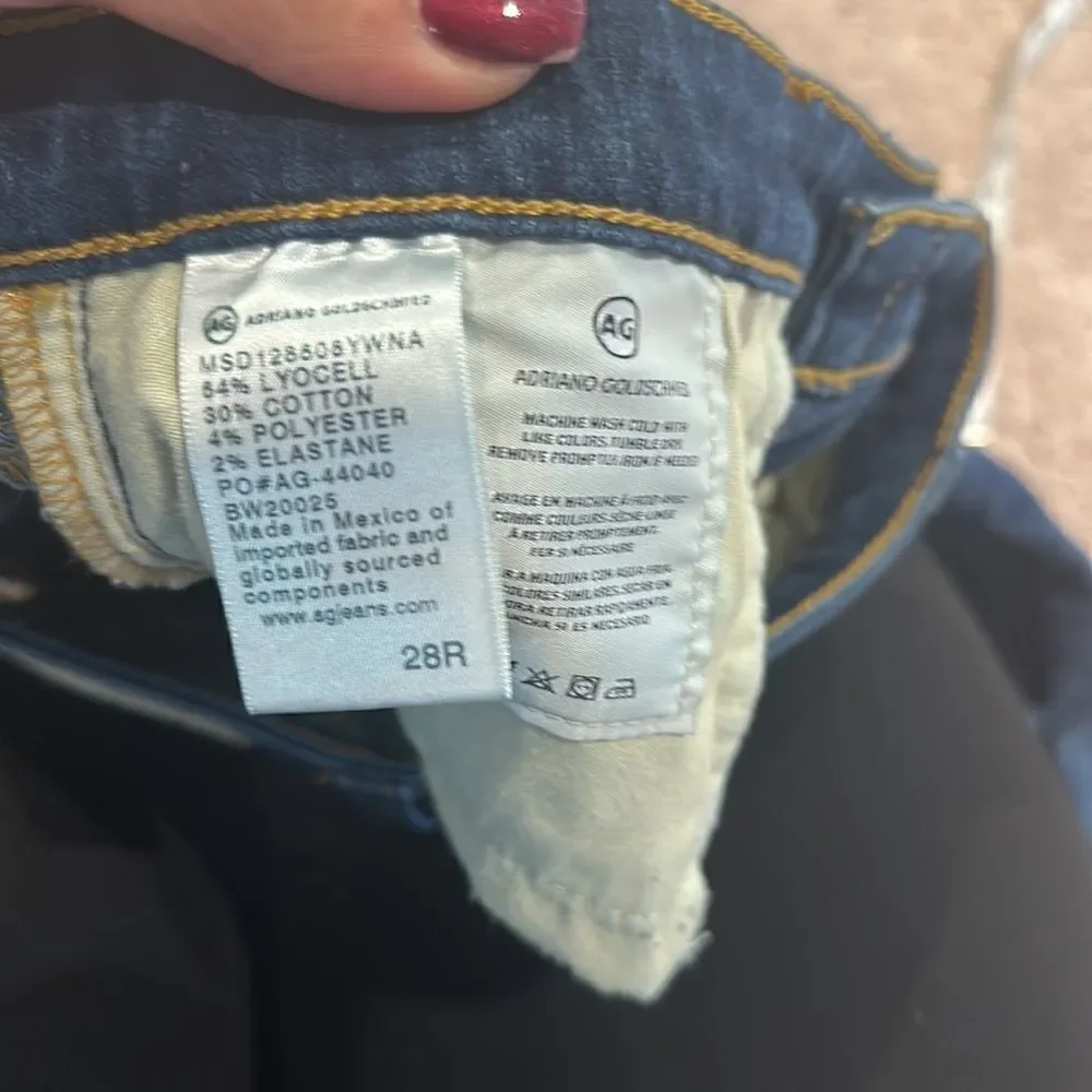 AG legging super skinny denim -very stretchy size 28R